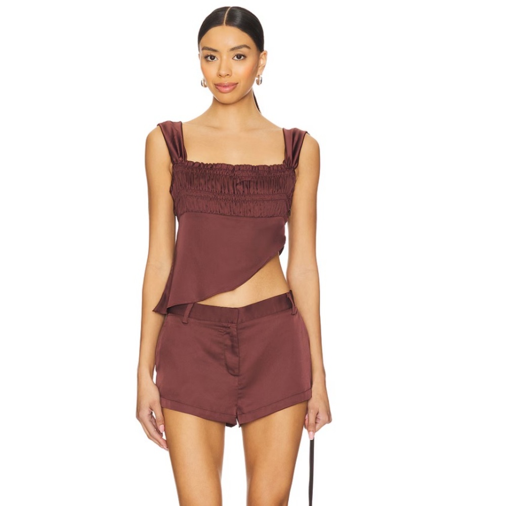 Lioness Leo Short in Garnet & District Top in Garnet